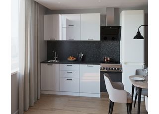 Кухонный гарнитур Белый глянец-9 (1800 мм)