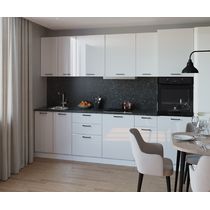 Кухонный гарнитур Белый глянец-3 (3000 мм)