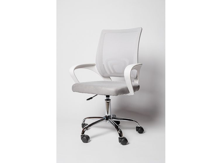 Кресло офисное BN-7166 (хром/каркас белый)