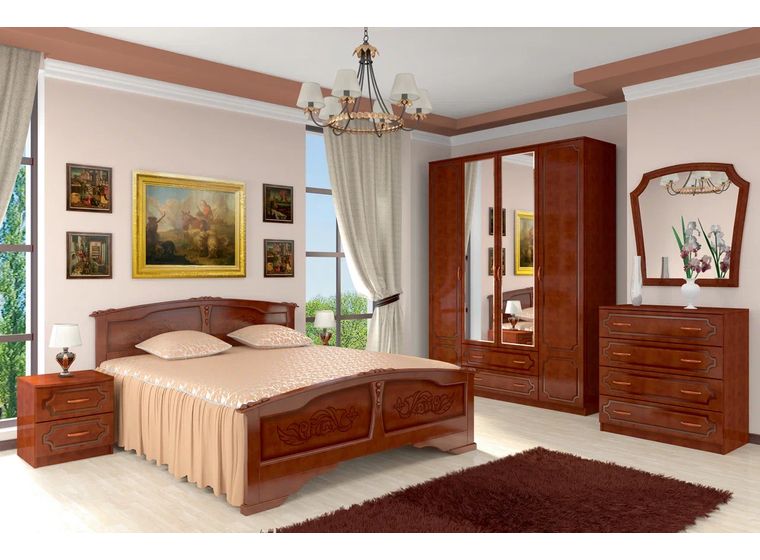 Лакированный Комод 4 ящика