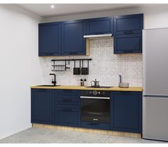 Кухонный гарнитур Океания Кристалл-1 (2400 мм)