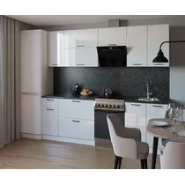 Кухонный гарнитур Белый глянец-14 (2600 мм)