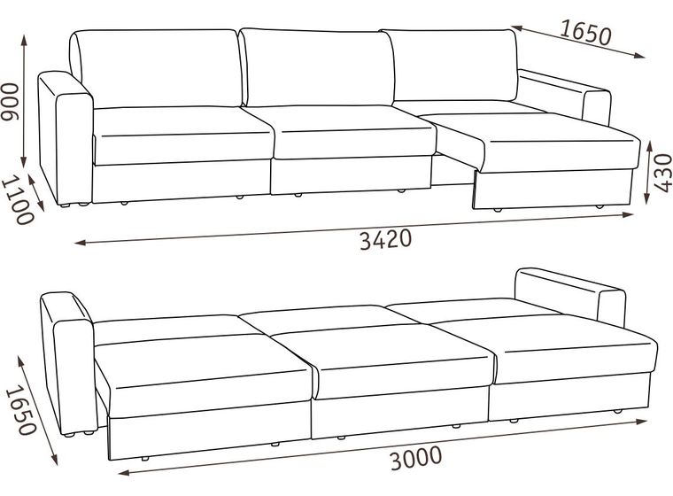 Диван модульный Каравелла